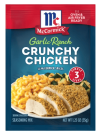 McCormick Garlic Ranch Crunchy Chicken Seasoning Mix, 1.25 oz Envelope
