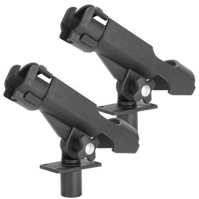Boat Fishing Pole Rod Holder 360�� Rotatable Kayak Side Rail Mount Adjustable Folding Rod Holder with Large Clamp
