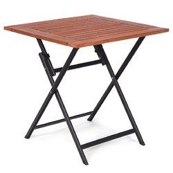 Patio Folding Table Square Dining Camping Picnic Table