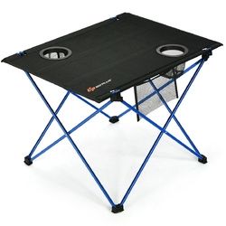 Foldable Camping Picnic Table with Cup Holders