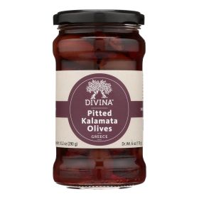 Divina - Organic Pitted Kalamata Olives - Case Of 6 - 6 Oz.