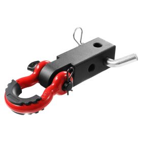 VEVOR 2" Trailer Shackle Hitch Receiver D-Ring Recovery for Truck Jeep 65900 lbs