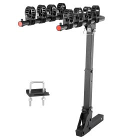 VEVOR Hitch Mount Bike Rack, 4-Bike Carrier Rack, 150 LBS Capacity Bike Rack Hitch for 2-inch Receiver