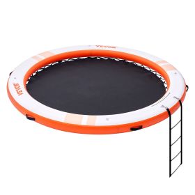 VEVOR Inflatable Floating Dock ��10FT Water Dock Platform with ��8FT Mesh Pool