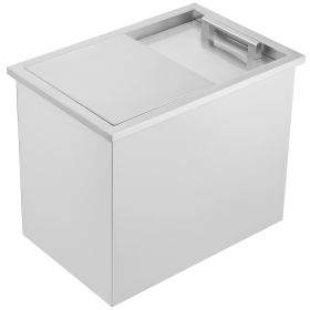 VEVOR 28.5Quart Drop in Ice Chest Ice Cooler Ice Bin Stainless Steel 18"x12"x15"