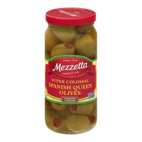 Mezzetta Super Colossal Pimiento Stuffed Spanish Queen Olives - Case Of 6 - 10 Oz.