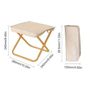 Portable Foldable Camping Chair ��� Lightweight Fishing & Outdoor Stool with Storage Bag, Durable Metal Frame, Easy to Carry