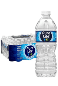 Pure Life Purified Water, 16.9 Fl Oz / 500 mL, Plastic Bottled Water (35 Pack)
