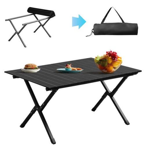 86X60X42cm Black Camping Roll Table 86X60X42cm Black Camping Roll Table