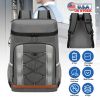 Cooler Backpack 36 Can Leakproof Insulated Cooler Backpack with 25L/6.6Gal for Picnic Camping Beach Hiking Fishing Travel