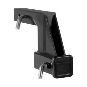 Trailer Receiver Hitch Extender Extension Adapter with Hitch Pin (Extended Length: 9 inch, Color: black)