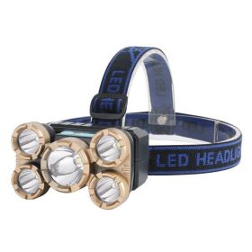 Rechargeable Headlamp for Camping Cycling Hiking Hunting (Color: nan, Type: Headlamp)
